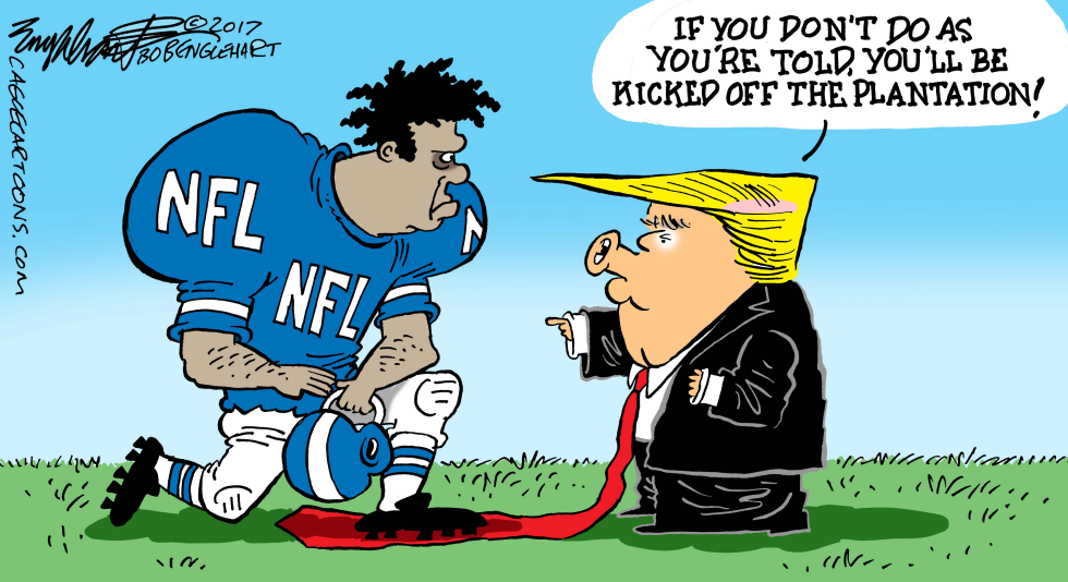  NFL KNEELING by Bob Englehart