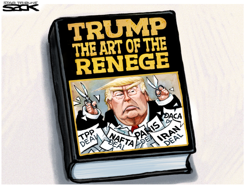 RENEGING ON THE DEALS by Steve Sack