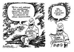 TRUMP, PUERTO RICO AND OBAMACARE by Jimmy Margulies