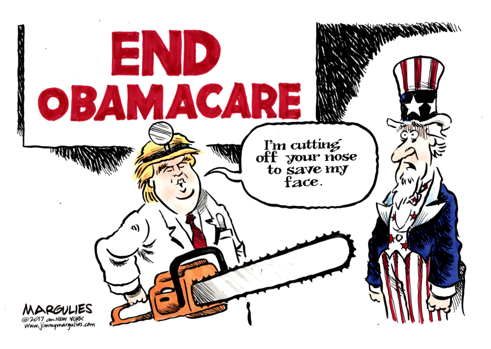 Trump dismantles Obamacare color