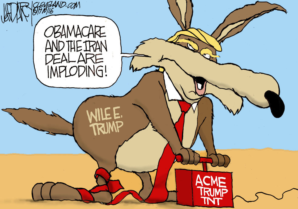 Wile E Trump on Obamacare