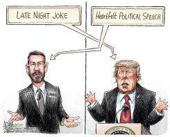 JIMMY KIMMEL  by Adam Zyglis