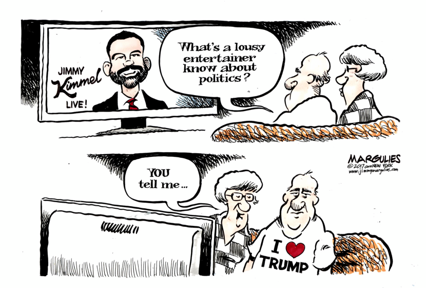 Jimmy Kimmel talks politics color