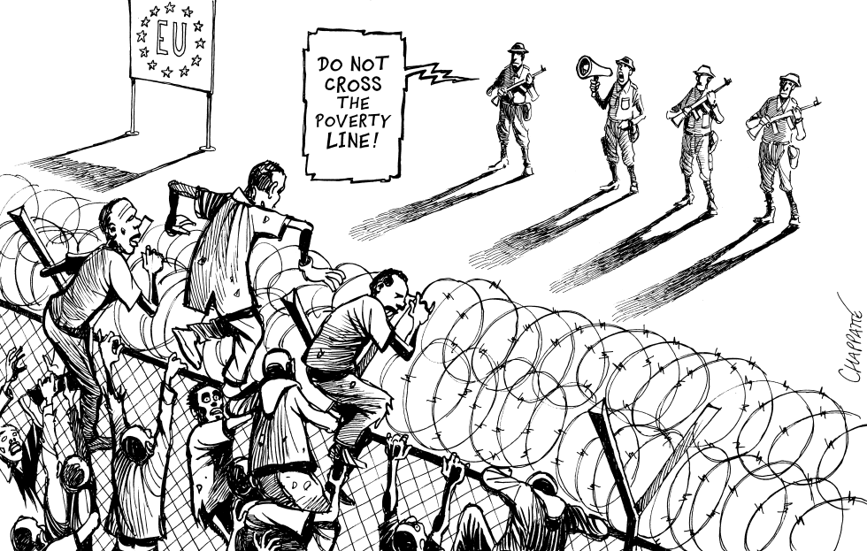 Migrants assault EU borders