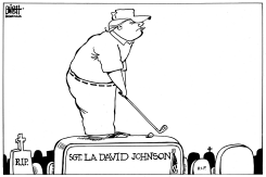 SGT LA DAVID JOHNSON, B/W by Randy Bish
