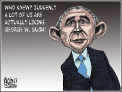 GEORGE W BUSH by Terry Mosher