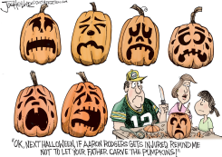 AARON RODGERS by Joe Heller
