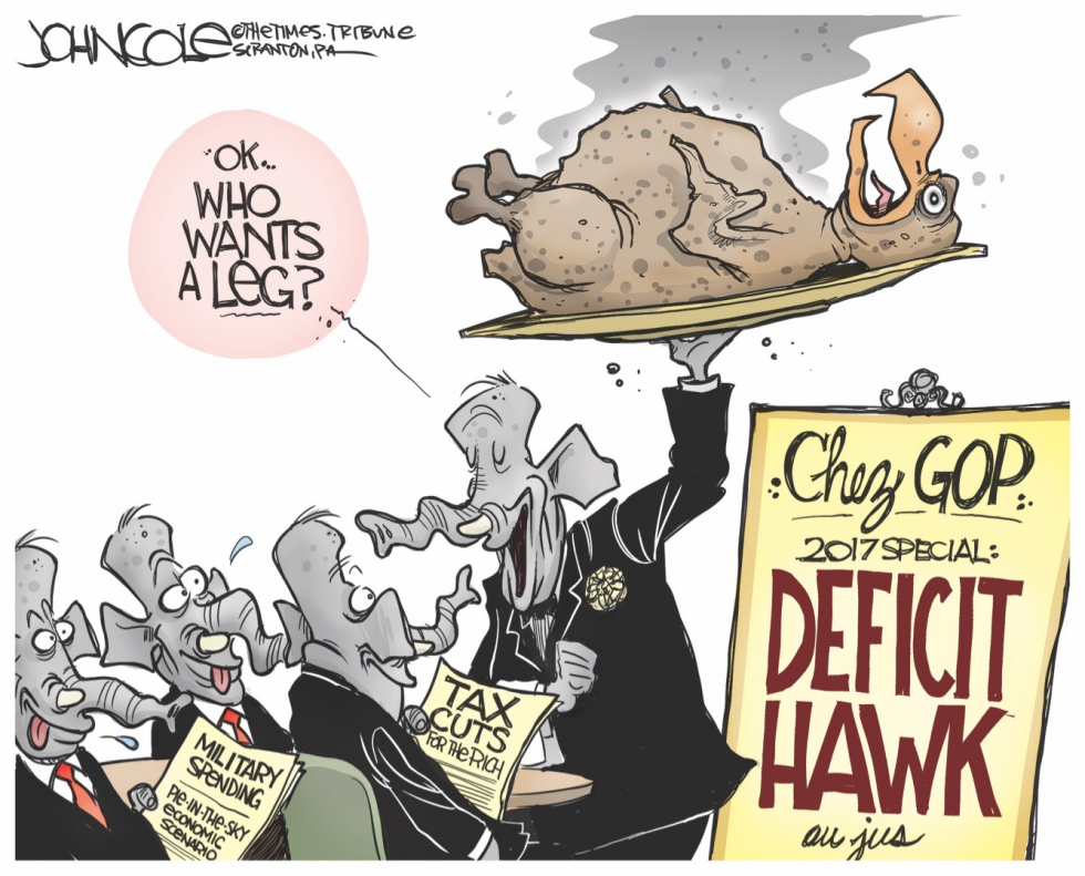  DEFICIT HAWK AU JUS by John Cole