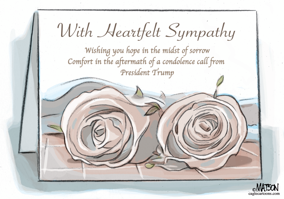  GOLD STAR SYMPATHY CARD by RJ Matson