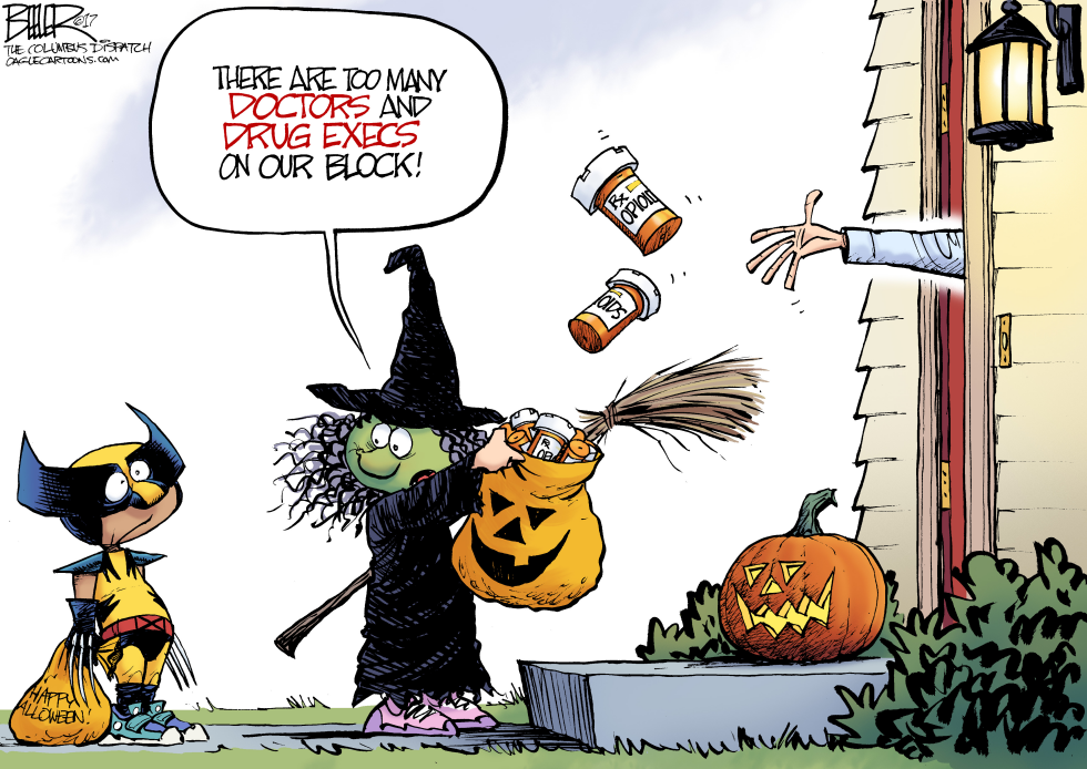  TRICK OR TREATMENT by Nate Beeler