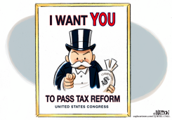 TAX REFORM RECRUITING POSTER by R.J. Matson