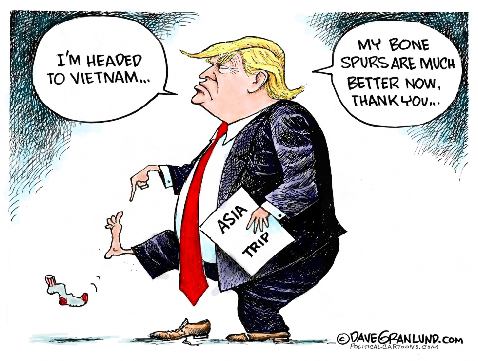  TRUMP BONE SPURS by Dave Granlund