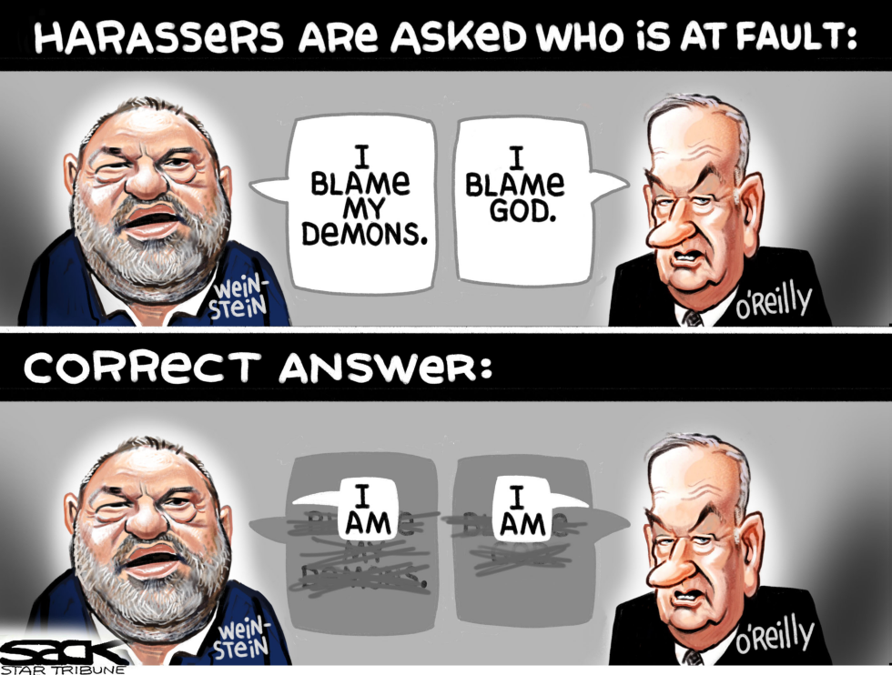  HARASSER'S FAULT by Steve Sack