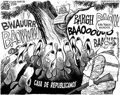 ACTA DE ESPECIES EN PELIGRO ATORADA EN UN ARBOL by Jeff Parker