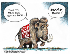TURN CLOCKS BACK GOP  by Dave Granlund