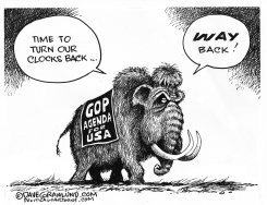 TURN CLOCKS BACK GOP by Dave Granlund
