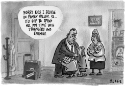 FAMILY VALUES POLITICIAN TO WASHINGTON by Chris Slane