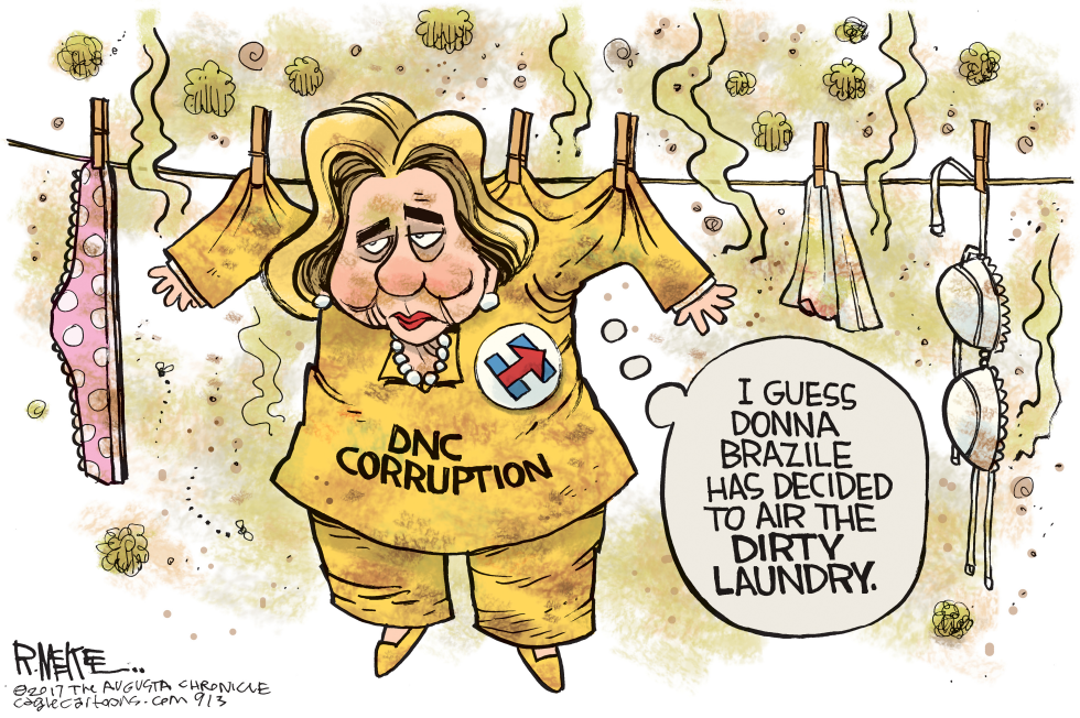  HILLARY HUNG OUT by Rick McKee