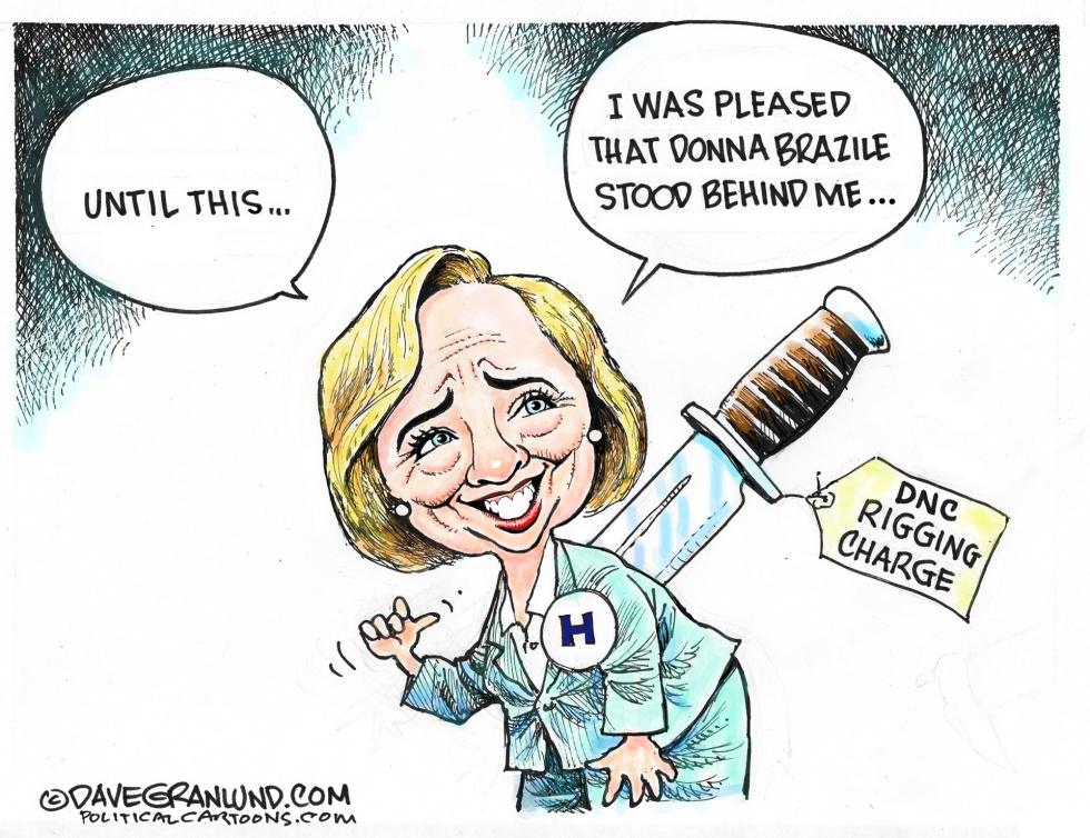  HILLARY AND DNC RIGGING by Dave Granlund