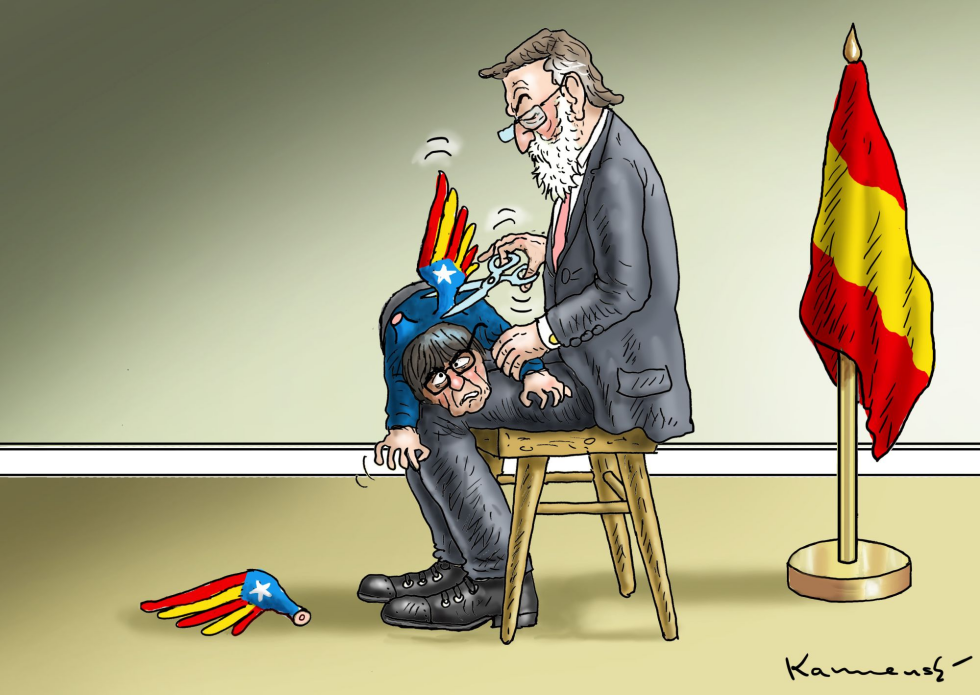 Papa Rajoy and Puigdemont