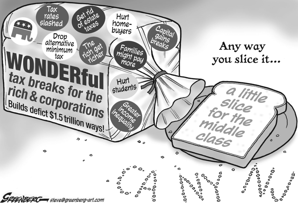 Wonder tax cuts bw