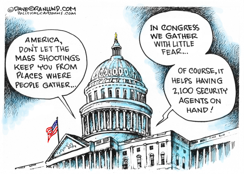 Gatherings and mass shootings COLOR
