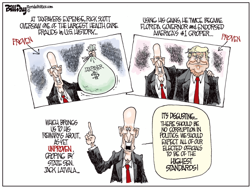  RICK SCOTT AND GROPING FLORIDA by Bill Day