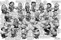 BAD GUYS WATCH OUT  by Daryl Cagle