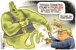 TRUMP TWITTER by Rick McKee