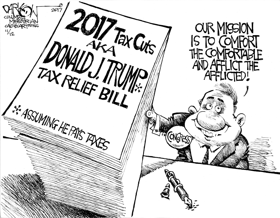  TAX CUTS FOR THE WEALTHY by John Darkow