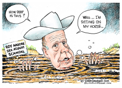 JUDGE ROY MOORE SCANDAL  by Dave Granlund