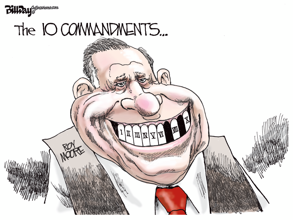  DA JUDGE ROY MOORE by Bill Day