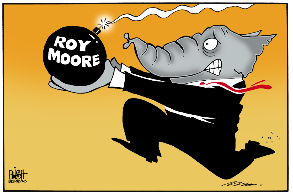 ROY MOORE AND REPUBLICANS, COLOR
