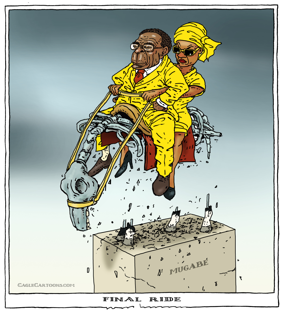  MUGABE'S FINAL RIDE by Joep Bertrams