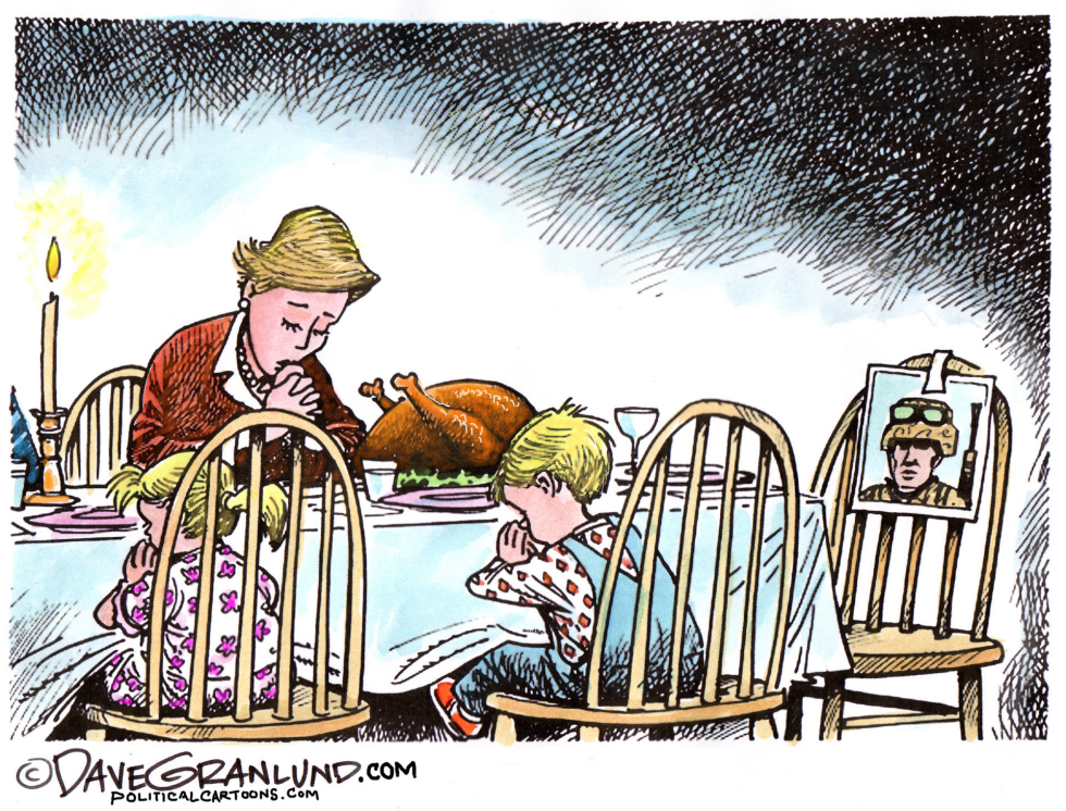  THANKSGIVING MILITARY FAMILY by Dave Granlund