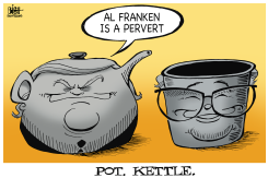 AL FRANKEN AND TRUMP,  by Randy Bish