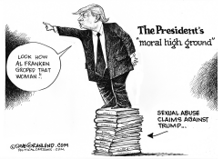 TRUMP ATTACKS AL FRANKEN by Dave Granlund