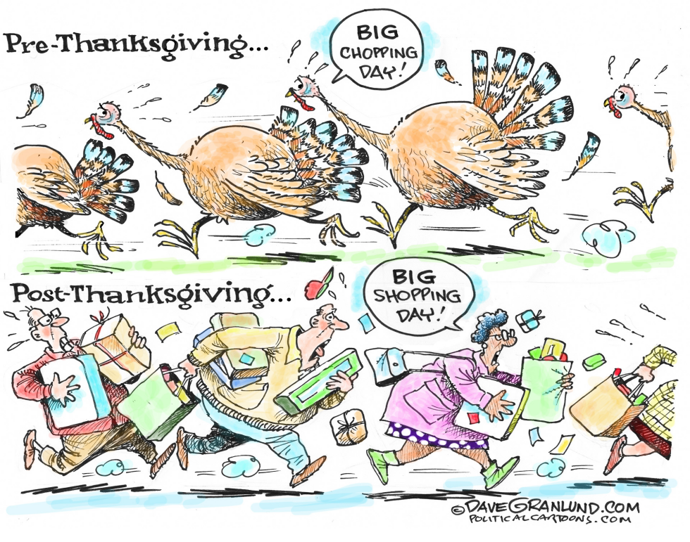 Thanksgiving Chopping and Shopping COLOR