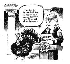 TRUMP PARDONS TURKEY by Jimmy Margulies