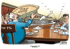 THANKSGIVING TAX CUTS FOR THE ONE PERCENT by R.J. Matson