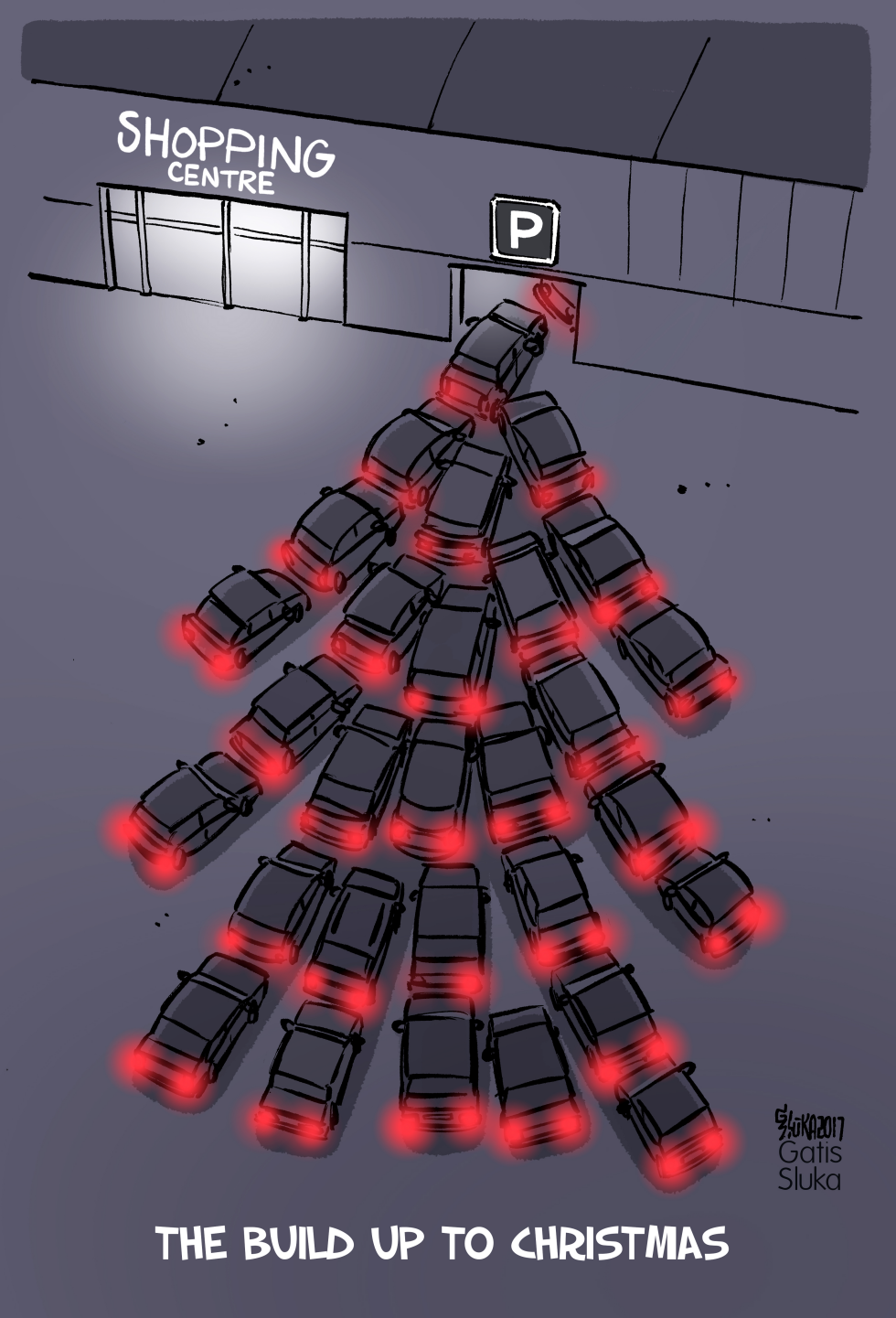 The build up to Christmas