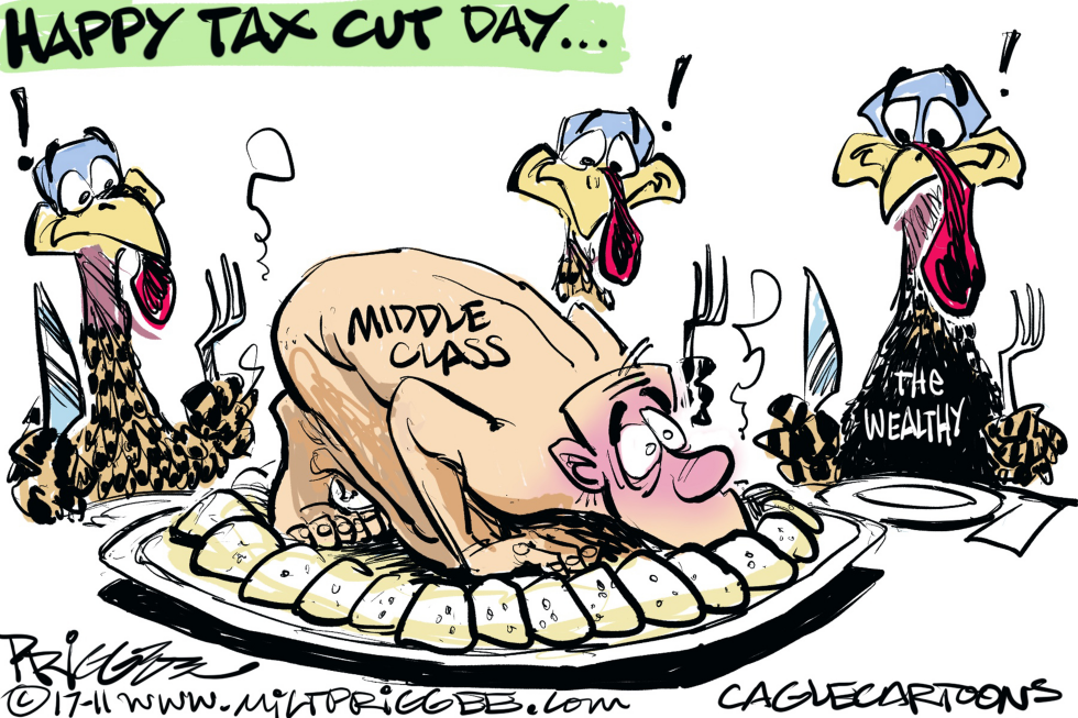  TAX CUT by Milt Priggee