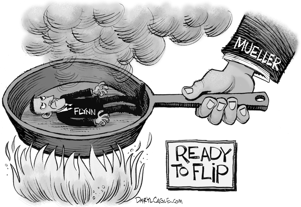  MICHAEL FLYNN READY TO FLIP  by Daryl Cagle