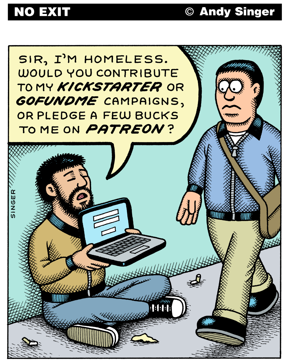 Homeless Crowdfunding color version