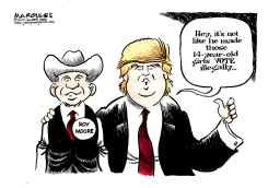 TRUMP SUPPORTS ROY MOORE  by Jimmy Margulies
