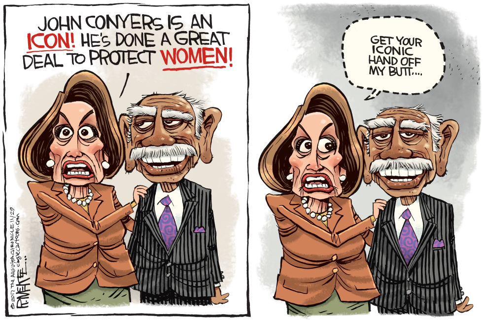  PELOSI AND CONYERS by Rick McKee