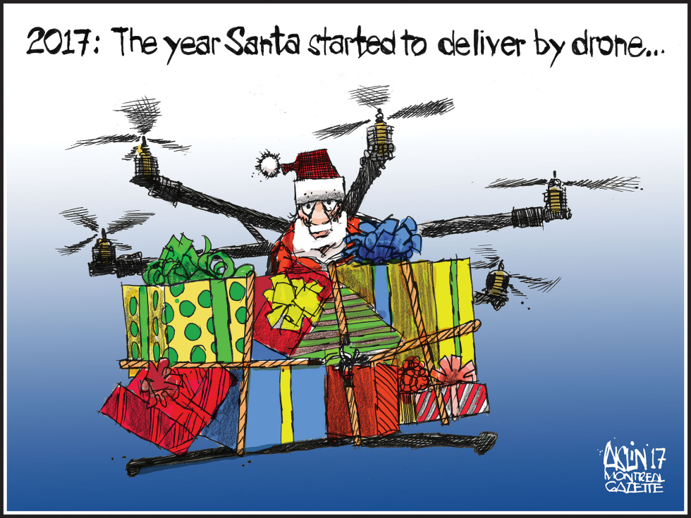 Santa Claus drone