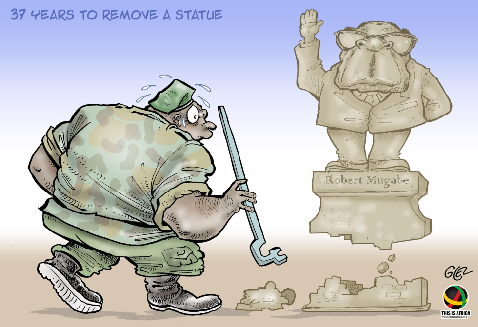 Mugabe Statue Removed