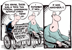 PENSION BATTLE FOR VETS by Ingrid Rice