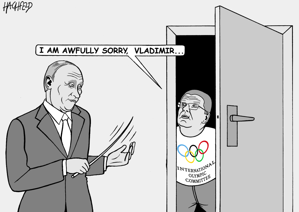 Vadimir Putin, Thomas Bach